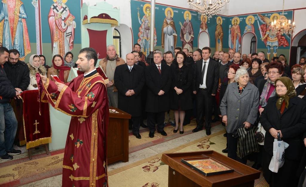 Претседателот Иванов на чествување на св. Ѓорѓи Кратовски