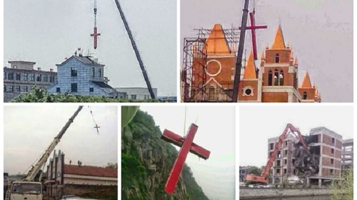 Кина руши илјадници крстови во суров обид за искоренување на христијанството