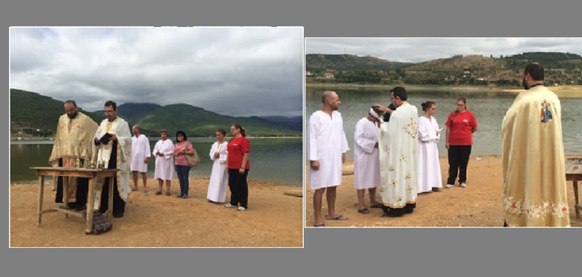 Групно крштевање  и на тиквешкото езеро