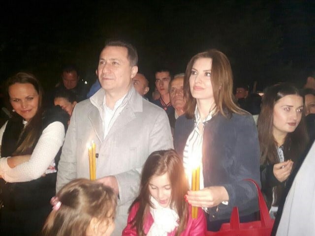 Груевски за Велигден во црква во Радишани