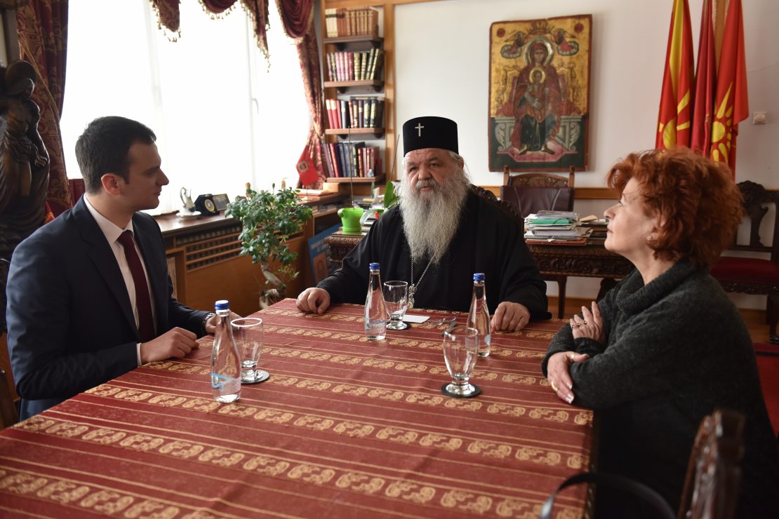 Прва средба на Архиепископот Стефан со директорот на КОВЗРГ Сотировски