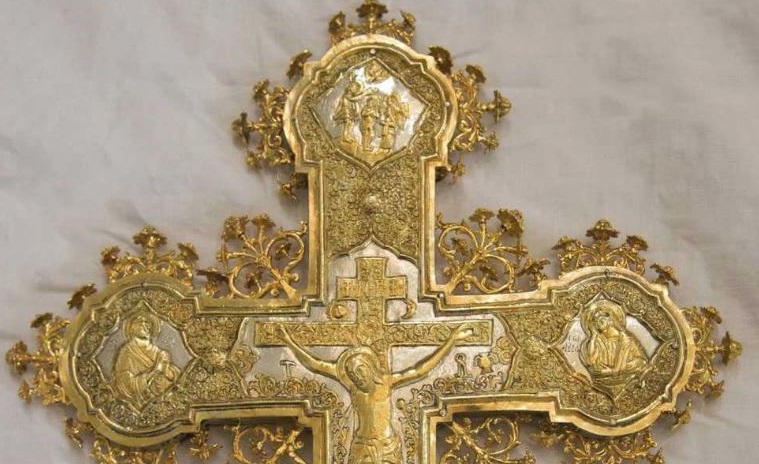 Реставриран бигорскиот литиен крст од 1814 година