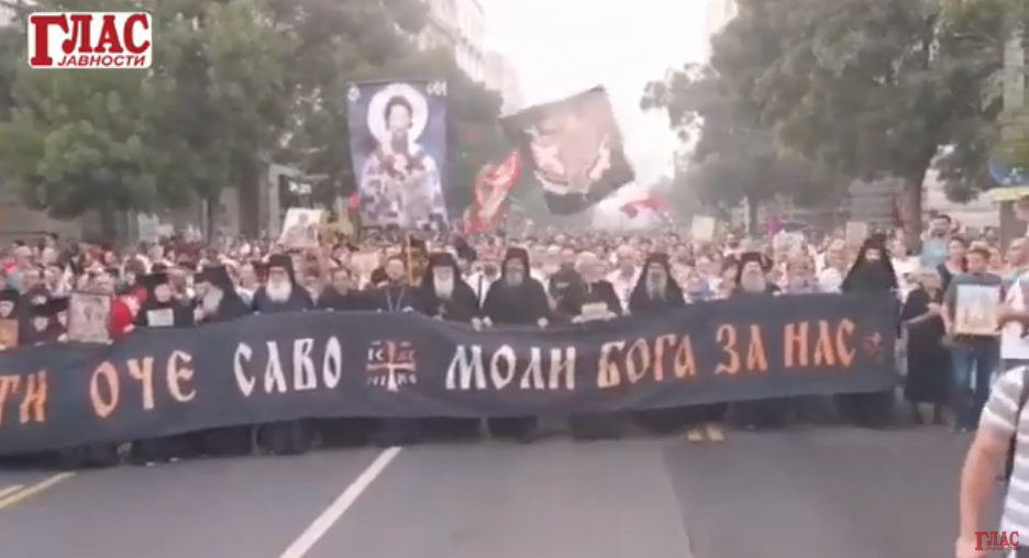 Протест против парадата на гордоста во Белград