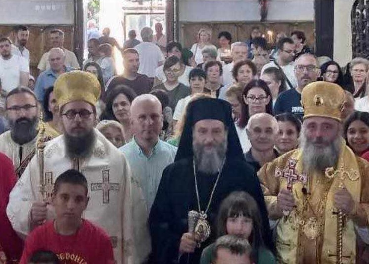 Епископите Марко и Давид дел од државната прослава за Илинден